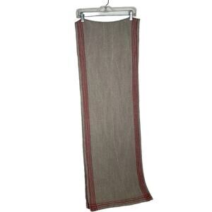 Rustic Striped Linen Table Runner 92 Inches 15 inches